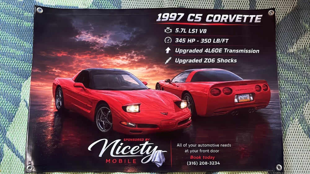 Lawson's custom car banner